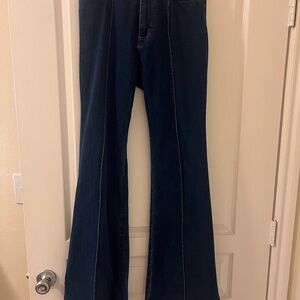 Jealous Tomato Dark Blue Flare Jeans